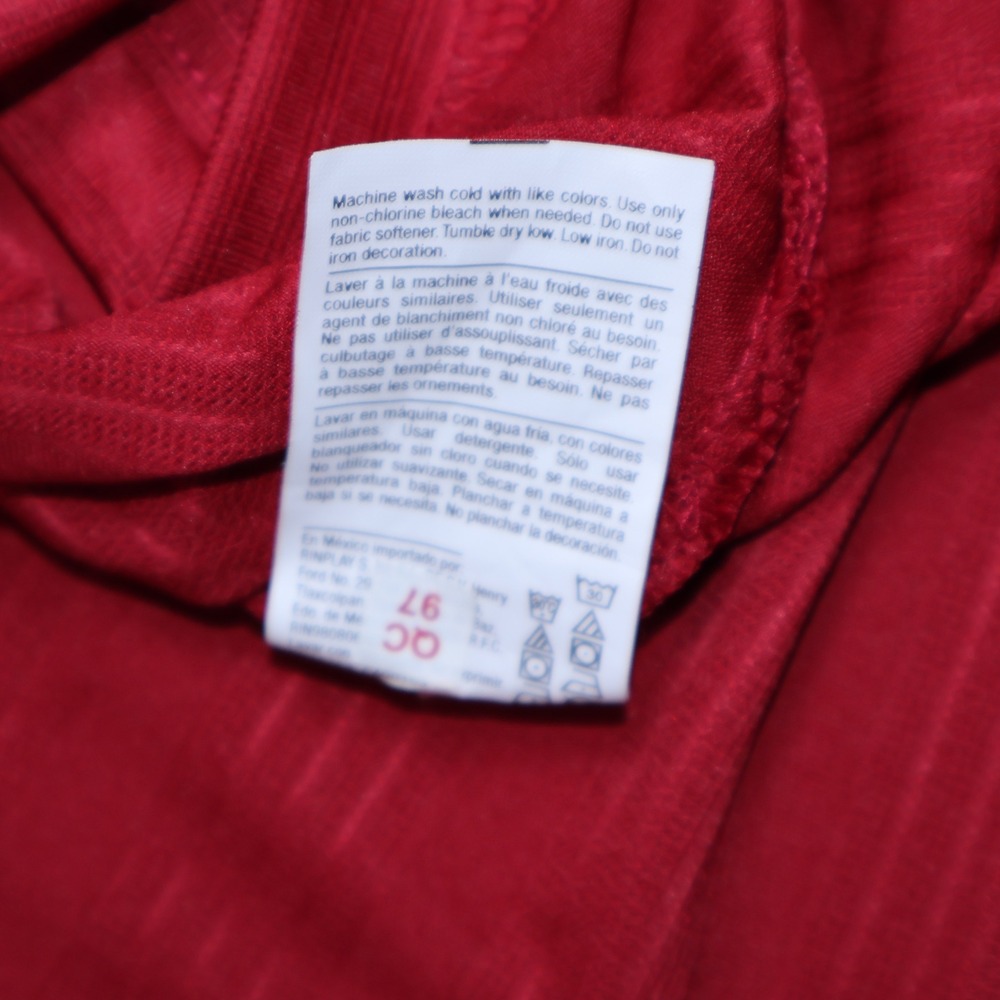 Champion College of Charleston Mens Red Polo Shirt XL Striped Short Sleeve - Picture 8 of 9